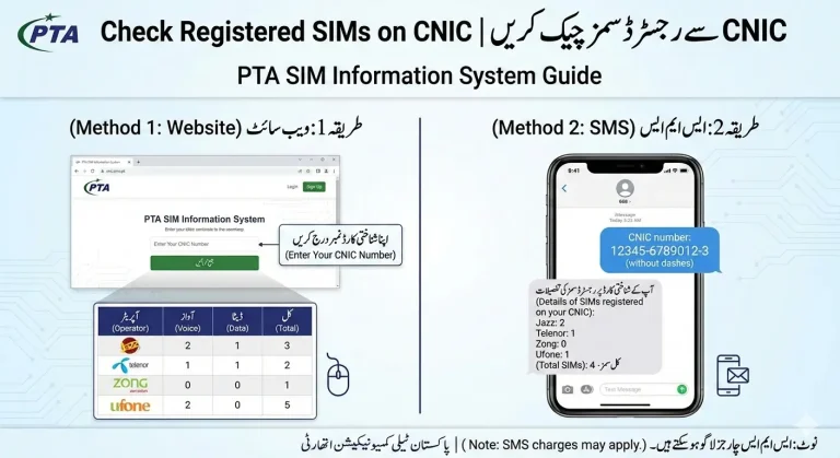 CNIC Se Kitni SIM Registered Hain