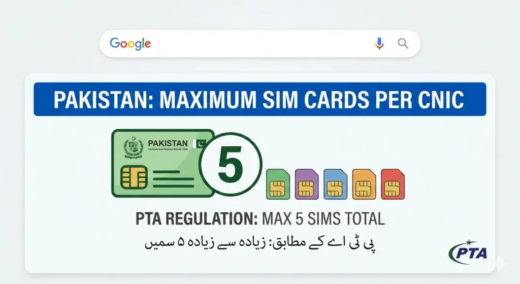 Ek CNIC Par Maximum Kitni SIMs Allowed Hain