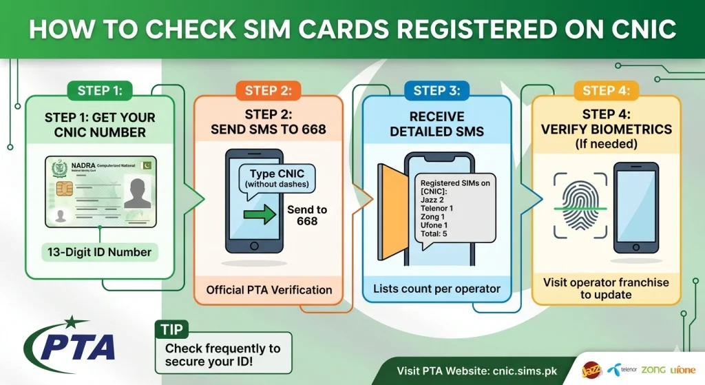 CNIC SIM Check