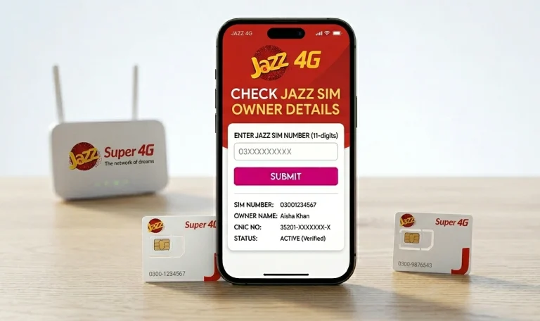 Jazz SIM Owner Details Online